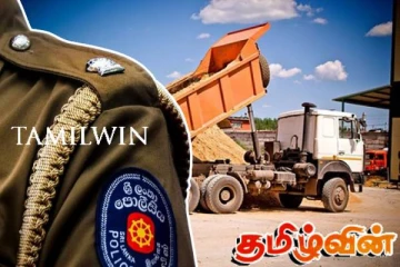 யாழில் கடத்தலில் ஈடுபட்ட டிப்பரை வெடி வைத்து பிடித்த பொலிஸார்