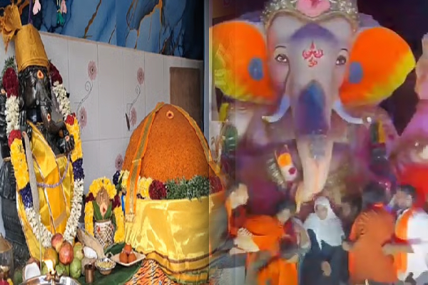 விநாயகர் லட்டு; ரூ 1.88 லட்சத்திற்கு ஏலம் எடுத்த முஸ்லிம் பெண் | Muslim Woman Bids Ganesh Chaturthi Laddu 1 88 Lakh