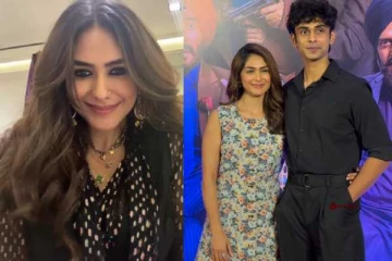 பட பிரமோஷனில் மிருணாள் தாகூருடன் நெருக்கமாக இருந்தவர் யார் தெரியுமா?