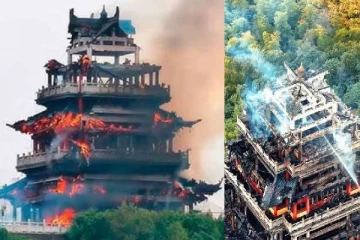 ஊதுபத்தியால் நேர்ந்த விபரீதம் - 1,500 ஆண்டு பழமையான கோவில் எரிந்து நாசம்