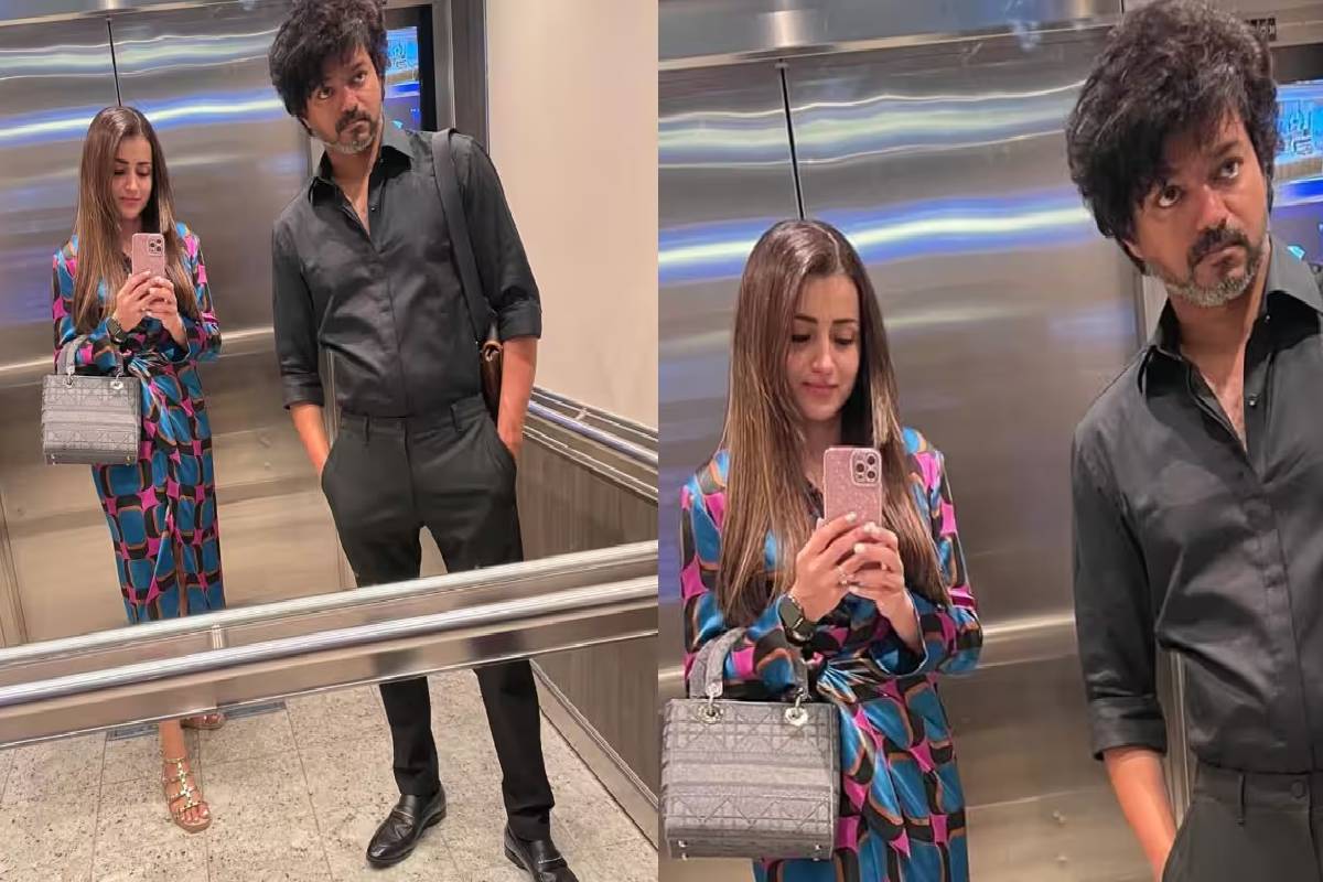 த்ரிஷா உடன் வந்ததுக்கு முட்டுக்கொடுக்கவே முடியாது! விஜயை வெளுத்து வாங்கும் நெட்டிசன்கள் | Vijay Trisha Come Together Nations Slam Vijay Post