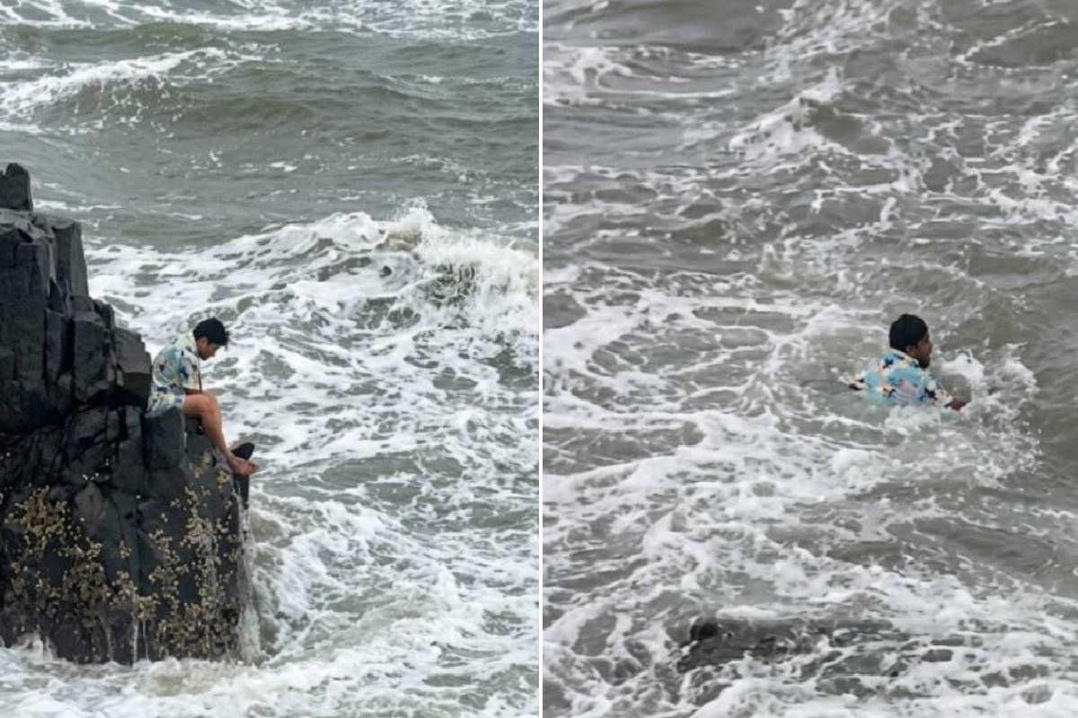 கோவாவுக்கு சுற்றுலா சென்ற கர்நாடக மாநில இளைஞருக்கு நேர்ந்த துயர முடிவு | Karnataka Tourist Gets Swept Away By Waves At Goa