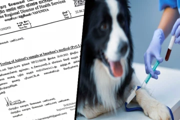 நாய்க்கு குருதி பரிசோதனை: மன்னிப்பு கோரிய சுகாதார பணிப்பாளர் (Photos)