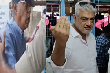 ஓட்டு போடும் இடத்தில் அஜித் செய்த செயல்!! கடுப்பான 82 வயது முதியவர்..