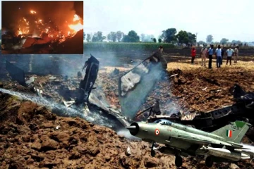 இந்திய விமானப்படையின் ஜெட் விமானம் விபத்து: 2 விமானிகள் பலி