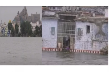 காவிரி ஆற்றில் வெள்ளப்பெருக்கு... - நீரில் மூழ்கிய ஸ்ரீரங்கம் அம்மா மண்டபம் - மக்களின் இயல்பு வாழ்க்கை பாதிப்பு