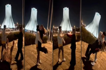 முக்கிய நினைவுச் சின்னத்தின் முன் நடனம் ஆடிய ஜோடிக்கு நேர்ந்த கதி!