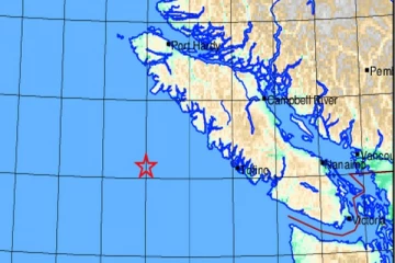 கனடாவின் வான்கூவார் தீவுகளில் பூமி அதிர்வு!