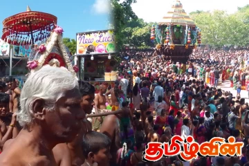 சிறப்புற இடம்பெற்ற யாழ்.வடமராட்சி வல்லிபுரத்து ஆழ்வார் ஆலய தேர் திருவிழா