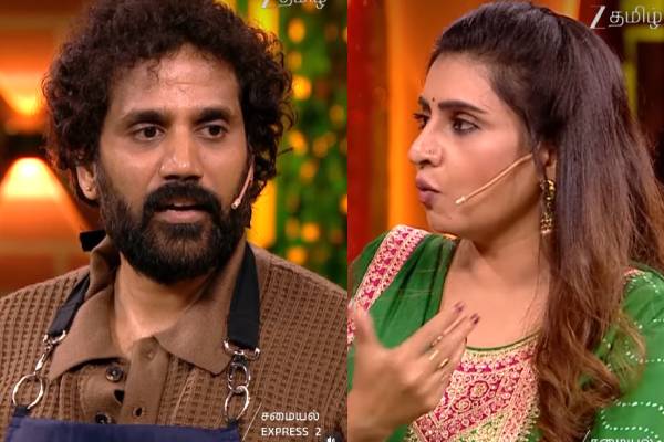 காதல் பற்றி பேசிய தொகுப்பாளினி... நெத்தியடி பதில் கொடுத்த நமீதாவின் கணவர்! | Actress Namitha Husbant Talk About True Love Video