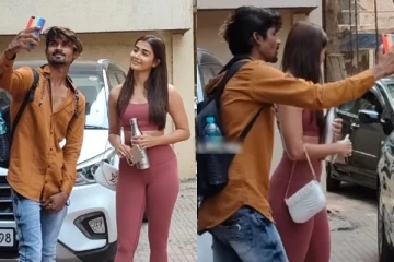 பூஜா ஹெக்டேவுடன் போட்டோ எடுக்க வந்த நபர் செய்த காரியம்: வைரல் வீடியோ