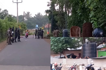 எள்ளங்குளம் மாவீரர் துயிலும் இல்லத்திற்கு செல்லும் வழியில் இராணுவம் கெடுபிடி (படங்கள்)