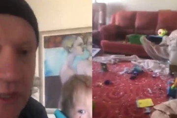 ரஷ்ய ஏவுகணையால் முற்றிலும் சேதமான வீடு! இளம்தாயார் மற்றும் குழந்தைக்கு நேர்ந்த நிலை.. வீடியோ காட்சி