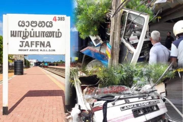 நல்லூர் ஆலயத்திற்கு எதிரே பாரிய விபத்து! கடைக்குள்ளே புகுந்த பாரவூர்தி