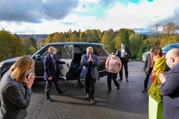 கிளாஸ்கோ நகரை சென்றடைந்தார் ஜனாதிபதி