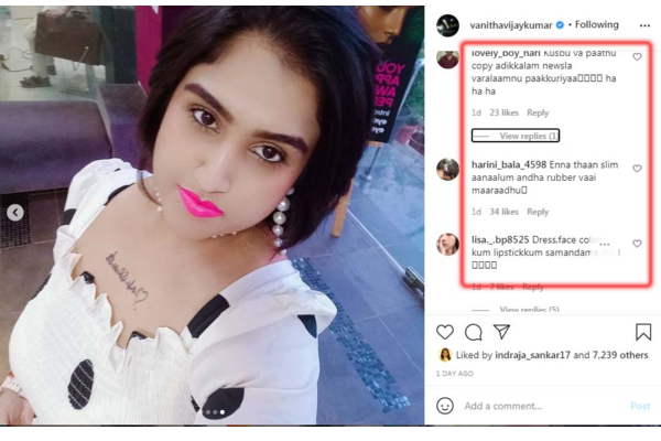 குஷ்புவை பார்த்து காப்பியா? வனிதா என்னதான் ஸ்லிம் ஆனாலும் அது மட்டும் மாறாது! புகைப்படத்தை கழுவி ஊற்றும் ரசிகர்கள் | Vanitha Latest Photo Slim And Heavy Makeup