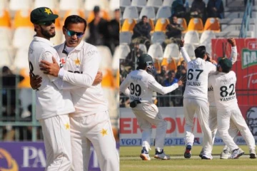 டெஸ்ட் வரலாற்றில் முதல் ஹாட்ரிக் எடுத்த பாகிஸ்தான் சுழற்பந்துவீச்சாளர்! சுருண்டது மேற்கிந்திய தீவுகள்