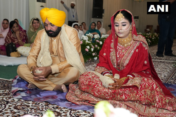 ஆட்சியில் இருக்கும் போதே 2வது திருமணம் செய்து கொண்ட முதல்வர்! வைரலாகும் புகைப்படங்கள் | Punjab Cm Marriage