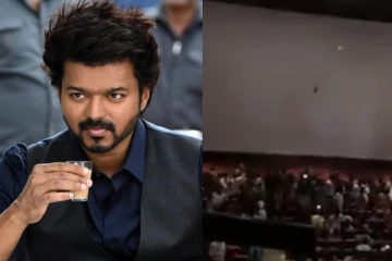 அஜித் படத்திற்கு நடுவே விஜய்யின் வாரிசு பாடல் வந்ததால் செருப்பு எடுத்து அடித்த ரசிகர்கள்.. வைரல் வீடியோ