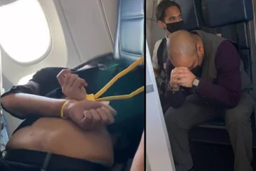 நடுவானில் விமானத்தை கடத்த திடீரென பயணி செய்த செயல்! அந்தரத்தில் நடந்த பரபரப்பு சம்பவத்தின் வீடியோ