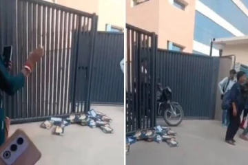 தீபாவளி போனஸ் வழங்காததால்.., பரிசாக கொடுக்கப்பட்ட சோன் பப்டியை தூக்கி வீசிய தொழிலாளர்கள்