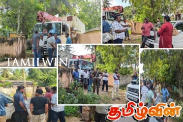 தனியார் நிறுவனமொன்றை வெளியேறவிடாது முற்றுகையிட்ட நபர்கள்