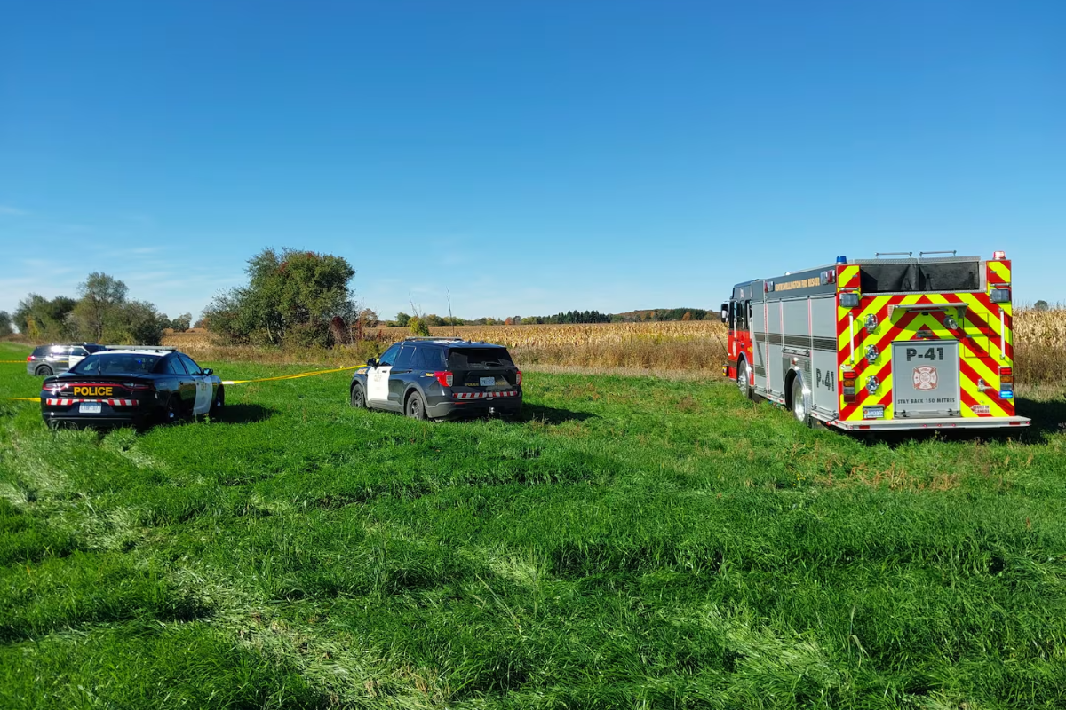 ஒன்டாரியோவில் விமானம் விபத்து; இரண்டு விமானிகள் பலி | Small Plane Reportedly Crashes Into Field Near