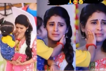 கதறியழுத பிரபல நடிகை! கையில் இருந்த குழந்தை கொடுத்த ரியாக்ஷனைப் பாருங்க