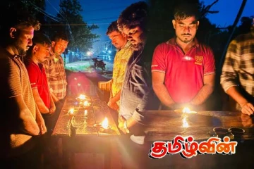 கனமழையிலும் தம்பலகாமத்தில் மாவீரர் தின நினைவேந்தல் நிகழ்வு