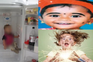 பிரிட்ஜின் பின்னால் ஒளிந்த குழந்தை- மின்சாரம் தாக்கி தூக்கி வீசப்பட்டு உயிரிழந்த சோகம்