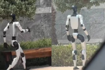 துபாயில் மனித உருவில் ரோபோ ; சமூக வலைதளங்களில் வைரலான வீடியோ