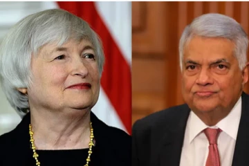 அமெரிக்க திறைசேரியின் செயலாளருக்கும் ரணிலிற்கும் இடையில் கலந்துரையாடல்