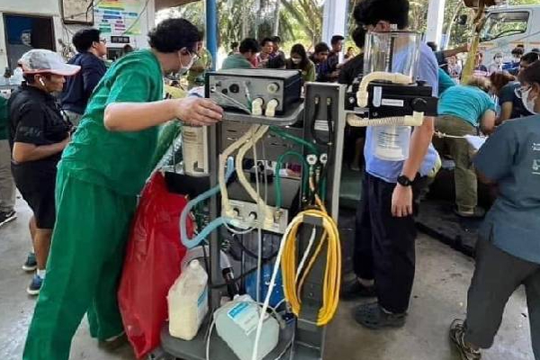 தாய்லாந்தில் சிகிச்சை பெறும் முத்துராஜா யானையின் தற்போதைய புகைப்படங்கள்! | Photos Of An Elephant Being Treated In Thailand
