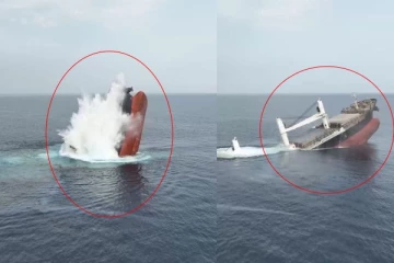 செங்கடலில் ஹூவுதி படையினர் தாக்குதல்: கடலில் மூழ்கிய சரக்கு கப்பல்: கடத்தப்பட்ட ஊழியர்கள்