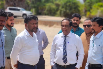 யாழ். பல்கலைக்கழக கற்கை பீடத்திற்காக ஒதுக்கப்பட்ட காணியை பார்வையிட்ட பிரதியமைச்சர்