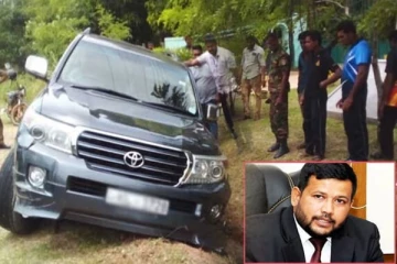 ரிஷாத் பதியுதீன் பயணித்த வாகனம் விபத்து