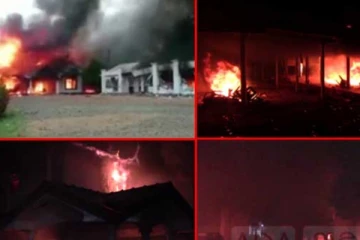 ගිනි තියපු නිවාස වලට ඇමතිවරුන් වන්දි ඉල්ලයි.. කිහිප දෙනෙක් ඔහු අත්අඩංගුවට  ගනියි