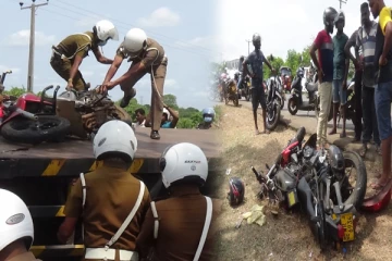 வவுனியா ஓமந்தை பகுதியில் விபத்து: இளைஞன் பலி (Photos)