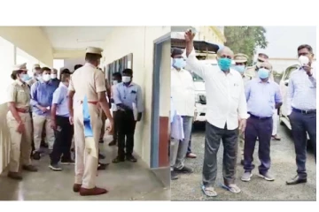 தச்சூரில் நகர்ப்புற உள்ளாட்சி தேர்தலுக்கான வாக்கு எண்ணும் மையங்களை நேரில் ஆய்வு செய்த மாவட்ட ஆட்சியர்