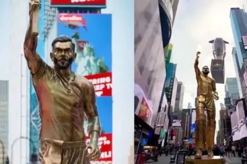 இந்திய கிரிக்கெட் வீரர் ஒருவருக்கு வெளிநாடொன்றில் அமைக்கப்பட்டுள்ள பிரம்மாண்ட சிலை