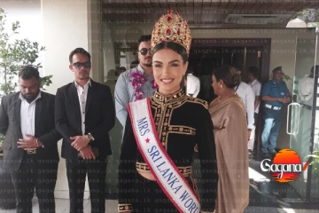 ලෝක විවාහක රූ රැජින තරගවලියෙන් ලොවක් ඉදිරියේ ලංකාව දිනවපු ඇය අද දිවයිනට[PHOTOS]