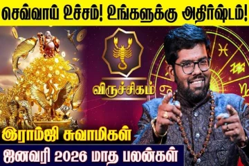 ஜனவரி மாத ராசிபலன்.., விருச்சிக ராசிக்கு எப்படி இருக்கும்?