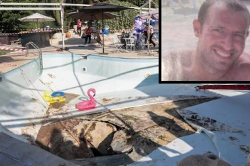 நீச்சல் குளத்தில் திடீரென ஏற்பட்ட குழியால் பரிதாபமாக உரிழந்த நபர்!