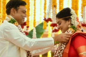 60 வயதில் நடிகையுடன் நான்காவது திருமணம் செய்த பிரபல நடிகர்! ஆசீர்வாதங்கள் வேண்டி வெளியிட்ட வீடியோ