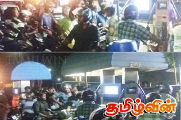 யாழில் மீண்டும் எரிபொருளுக்கு நீண்ட வரிசை!