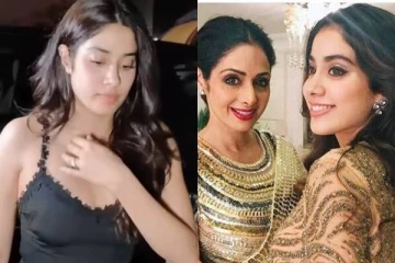 என்ன கன்றாவி ட்ரெஸ் இது? பொது இடத்தில் முகம் சுளிக்க வைத்த ஸ்ரீதேவி மகள்...