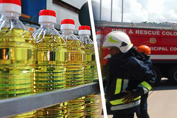 தேங்காய் எண்ணெய் ஆலையில் தீ விபத்து; சொத்துக்களுக்கு சேதம் | Fire Accident At A Coconut Oil Factory Kalutara