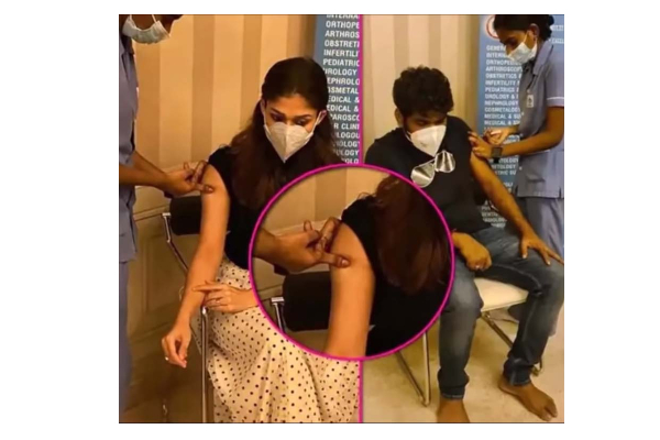 தடுப்பூசி போட்டதில் எழுந்த சர்ச்சை... புகைப்படத்தை வெளியிட்டு முற்றுப்புள்ளி வைத்த நயன்தாரா | Nayanthara Take Corona Vaccine Gossip Answer