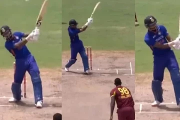 ஸ்டெம்பில் இருந்து விலகி சிக்சர்களை விளாசிய ஹர்திக் பாண்டியா! கலங்கி நின்ற எதிரணியினர் வீடியோ