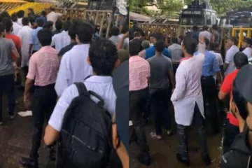 உலக வர்த்தக மையம் முன் தீடிரென ஏறபட்ட பதற்ற நிலை!